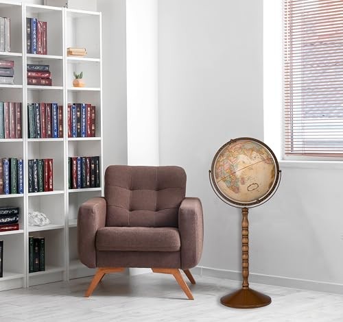 Treasury 12" Antique Ocean Convertible Floor and Tabletop Globe