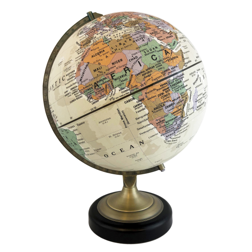ATHENS CANVAS Globe 12″ Raised Relief