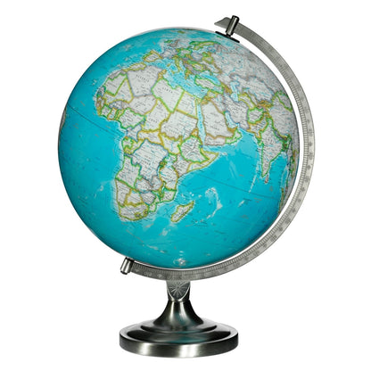 National Geographic Bartlett 12" Illuminated Blue Ocean Desk Globe