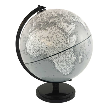 Dublin Gray Ocean 12-inch Desktop World Globe - Raised Relief