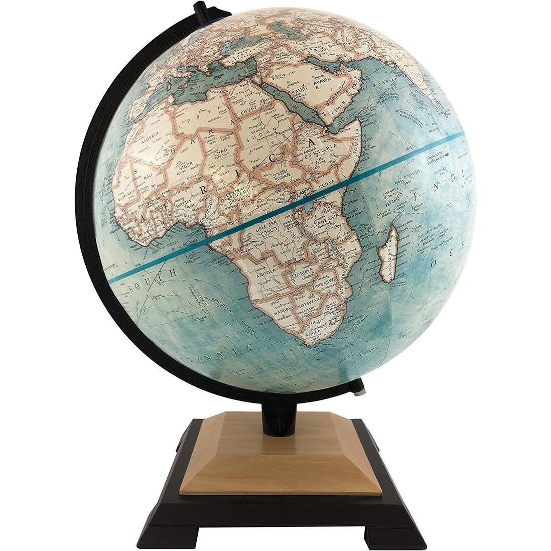 Globe terrestre Northampton de 30 cm (12 pouces) avec océan bleu et relief en relief