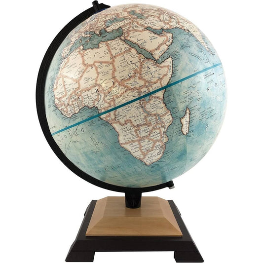 Globe terrestre Northampton de 30 cm (12 pouces) avec océan bleu et relief en relief