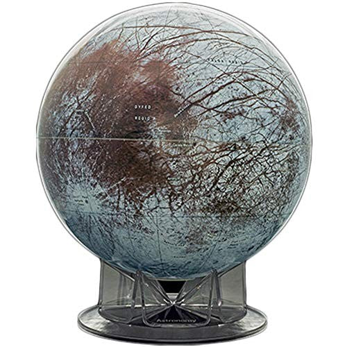 Globe terrestre de bureau Europe de 30 cm (12 pouces) - Édition imagerie satellite NASA Galileo