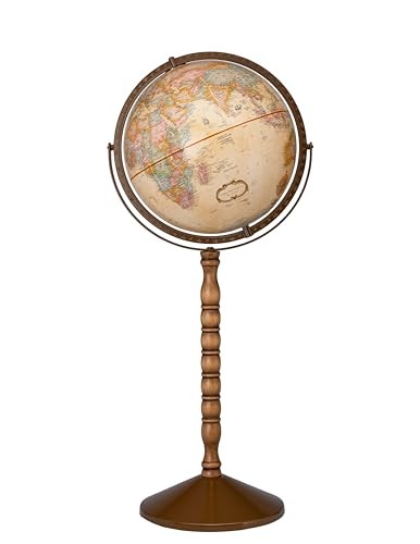 Treasury 12" Antique Ocean Convertible Floor and Tabletop Globe