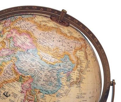 Treasury 12" Antique Ocean Convertible Floor and Tabletop Globe