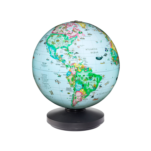 Rotating Kids Globe 10″ Blue Illuminated Desk
