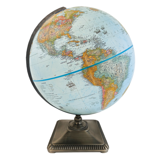 ZURICH CANVAS Globe 12″ Raised Relief