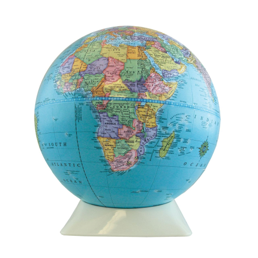 Apollo 9"/22.9cm Diameter Blue Ocean Desk Globe (English)