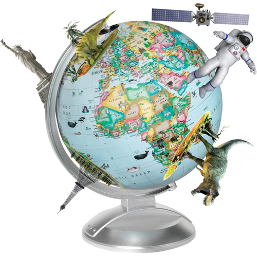 Globe 4 Kids-10"/25Cm Diameter Illuminated Globe With Augmented Reality (English)