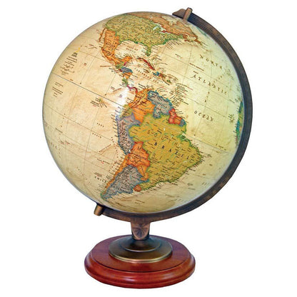 Globe terrestre antique lumineux National Geographic Adams de 30 cm