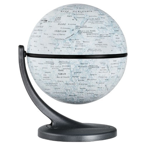Boule à facettes Wonder Globe Moon - Surface lunaire miniature de 11 cm avec rotation sur deux axes