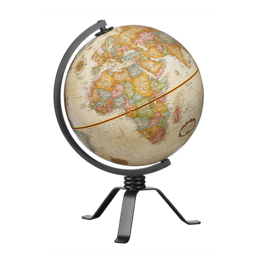 Mackie 12-inch Antique Desktop Globe with Raised Relief