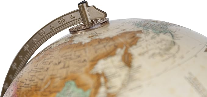 Replogle Franklin 12" Antique Ocean Desk Globe - Raised Relief