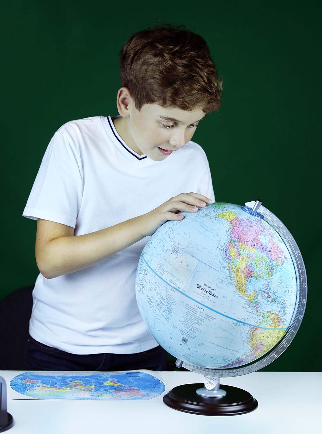 Replogle 12" Student Desktop Globe - Blue Ocean with Raised Relief