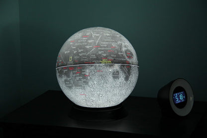 National Geographic Moon Globe - 12" Illuminated Lunar Desktop Globe