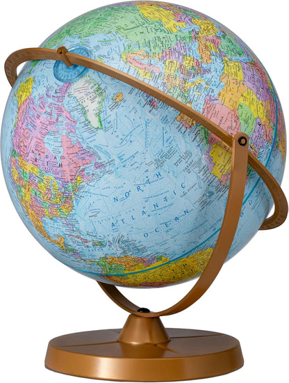 Globe terrestre Replogle Pioneer 12" en français avec méridien gyro-matique