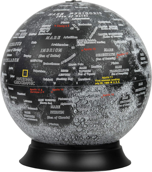 National Geographic Moon Globe - 12" Illuminated Lunar Desktop Globe