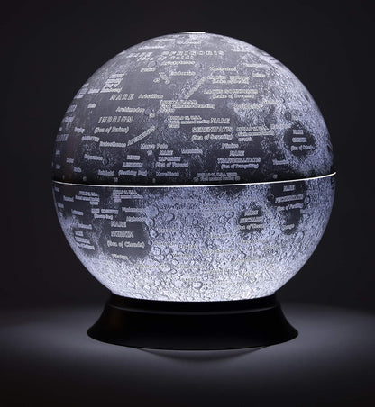 National Geographic Moon Globe - 12" Illuminated Lunar Desktop Globe