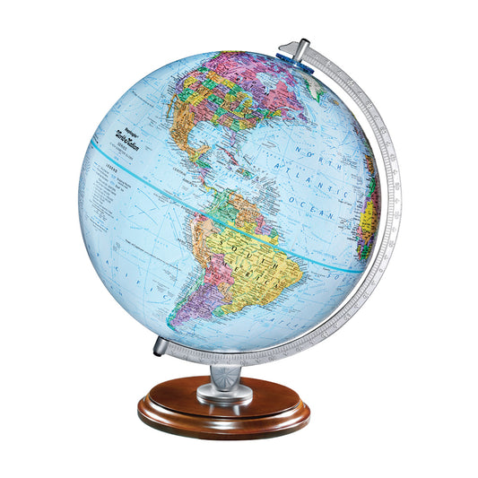 Globe terrestre Replogle 30 cm pour étudiants - Océan bleu avec relief
