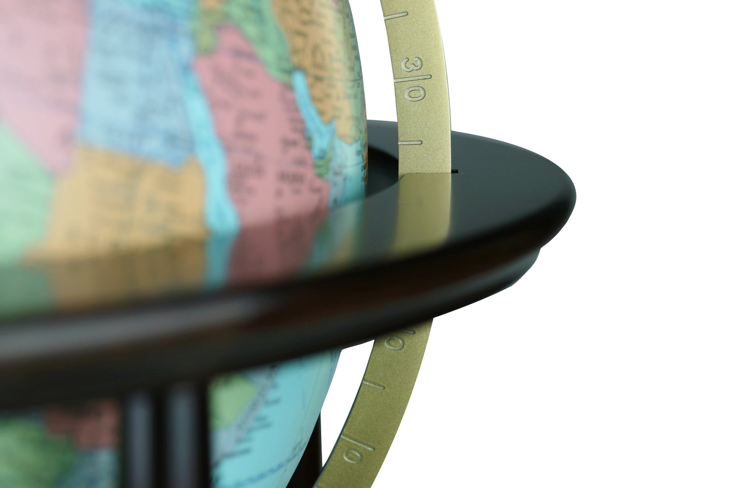 Finley 20-inch Illuminated Blue Ocean Floor Globe with Hardwood Base
