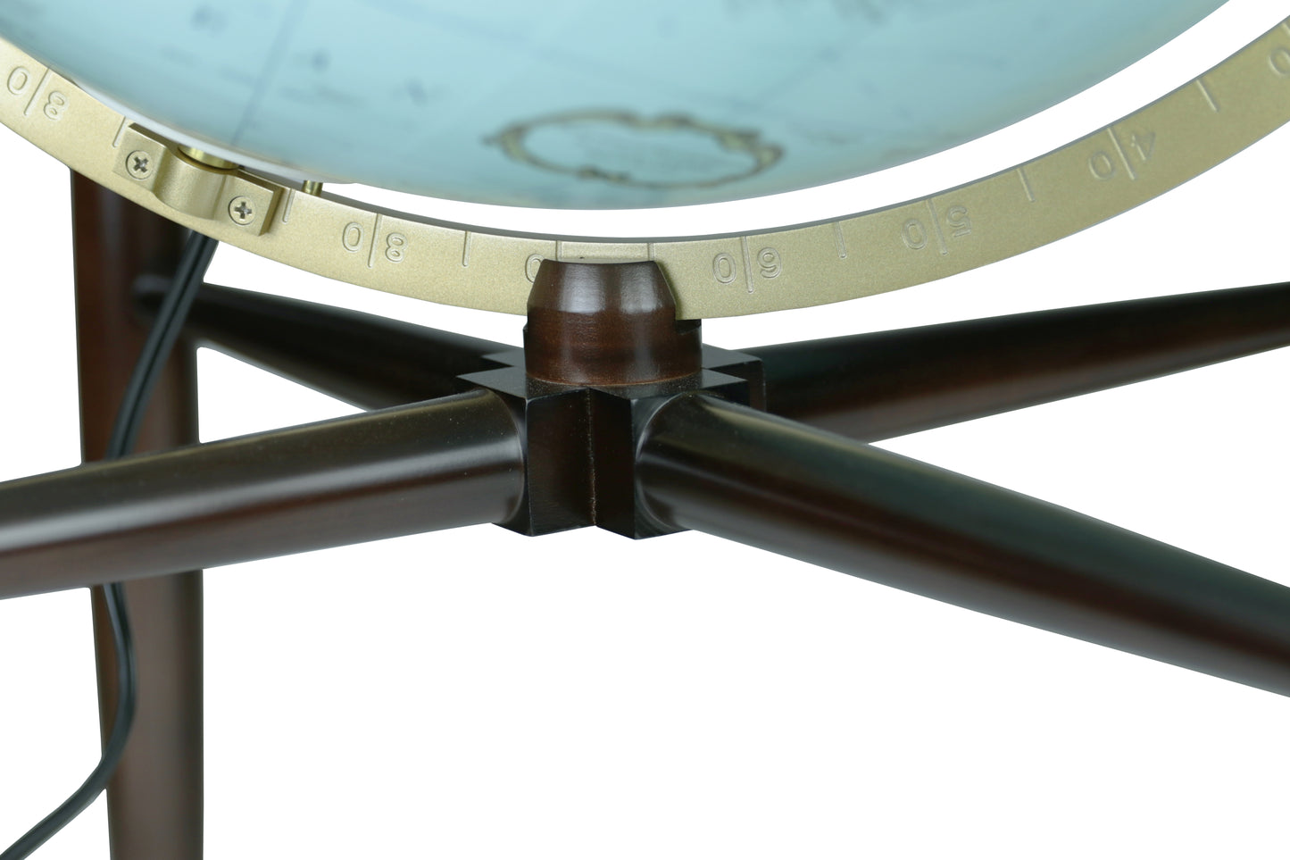 Finley 20-inch Illuminated Blue Ocean Floor Globe with Hardwood Base