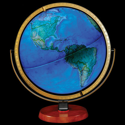 National Geographic Nicollet 16" Illuminated Desk Globe - Blue Ocean