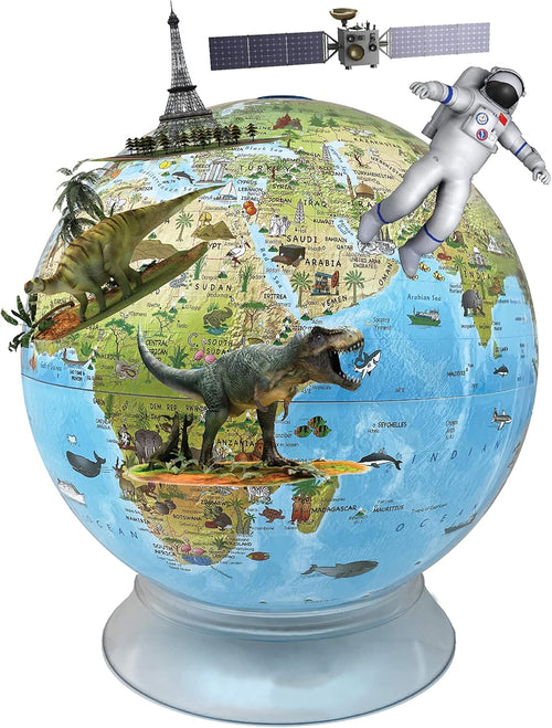 12-Inch Day and Night Kids Globe - Illuminated AR Learning Map