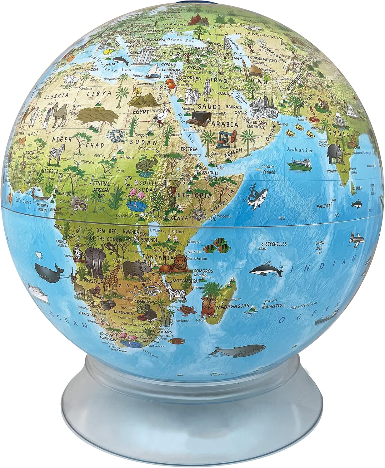 12-Inch Day and Night Kids Globe - Illuminated AR Learning Map