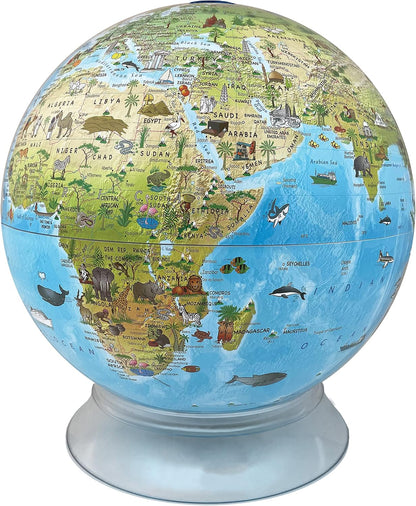 12-Inch Day and Night Kids Globe - Illuminated AR Learning Map