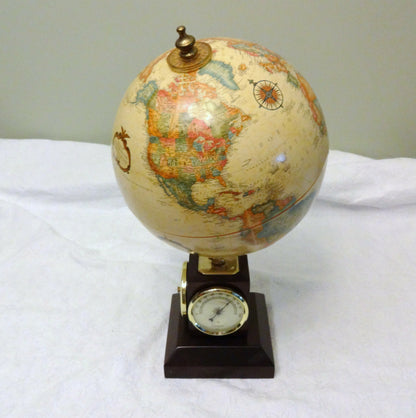 Replogle Weather Watch 9-inch Antique Raised Relief Desktop Globe with Weather Instruments – French
