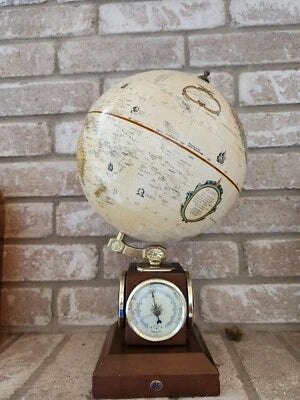 Replogle Weather Watch 9-inch Antique Raised Relief Desktop Globe with Weather Instruments – French